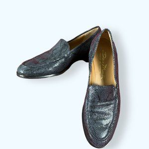 DINO MONTE European Exotic Leather Loafers for Women (Size 8 1/2 N)